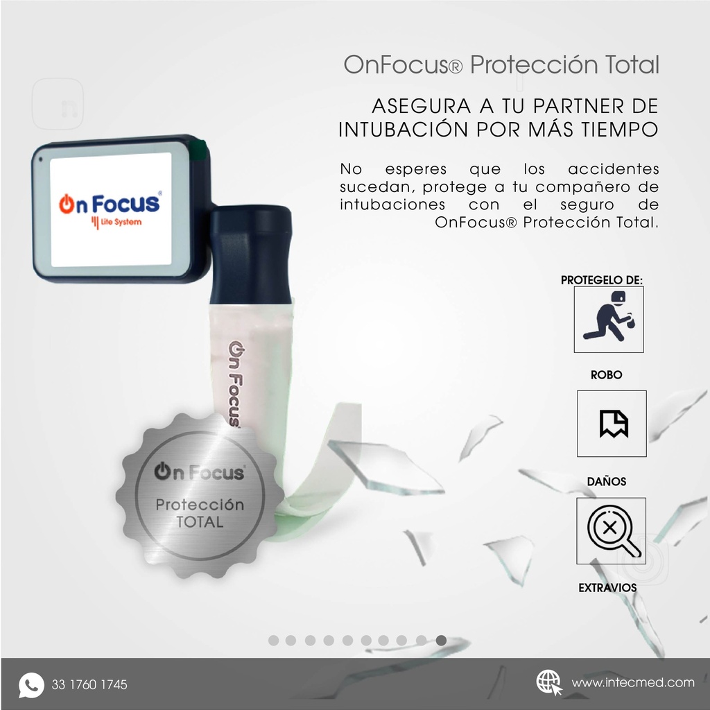 VIDEOLARINGOSCOPIO ONFOCUS® LITE W-BLADE LITE MAC 1 Y MAC 3