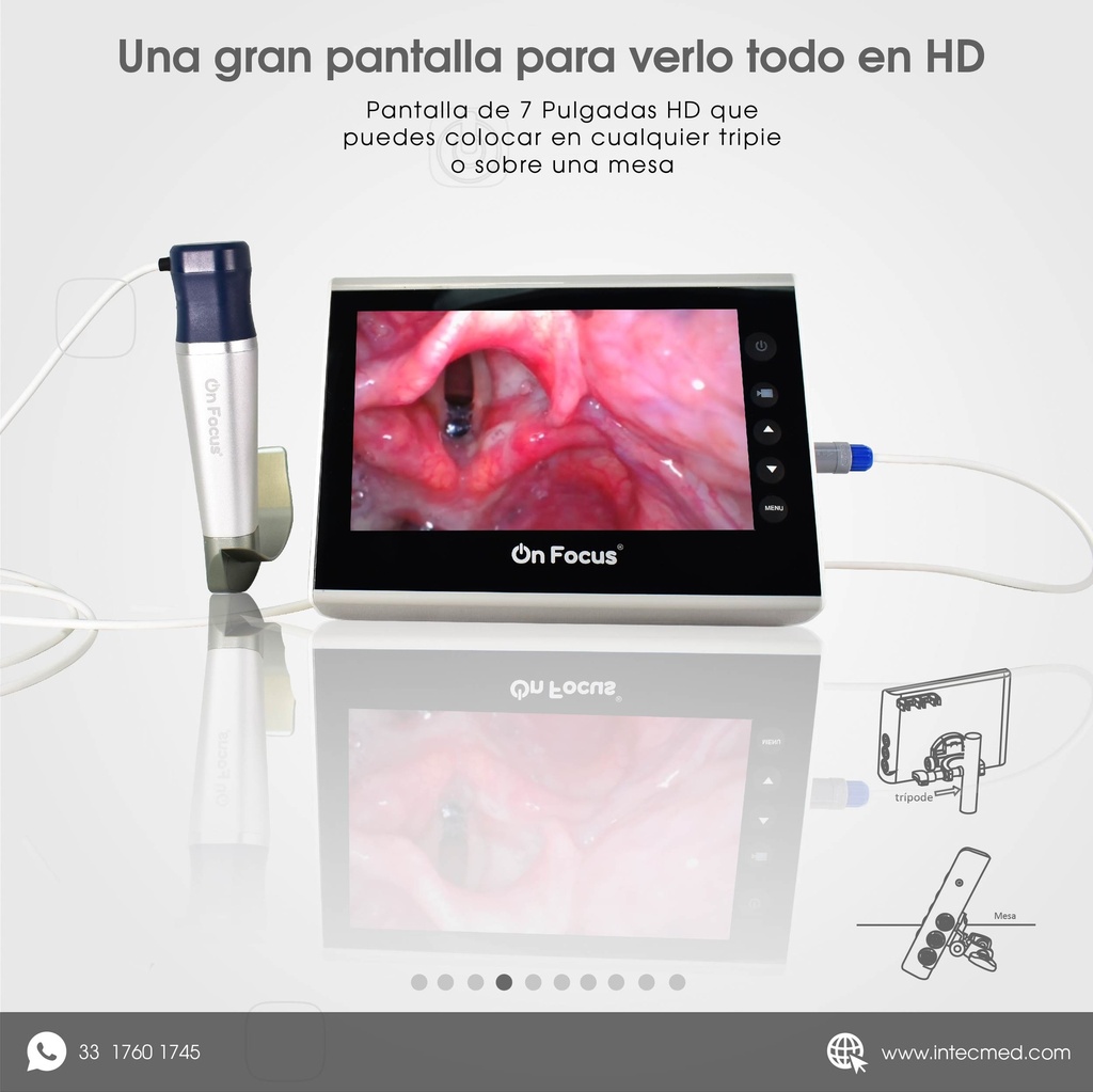 VIDEOLARINGOSCOPIO ONFOCUS® ADVANCED 6 HOJAS REUSABLES